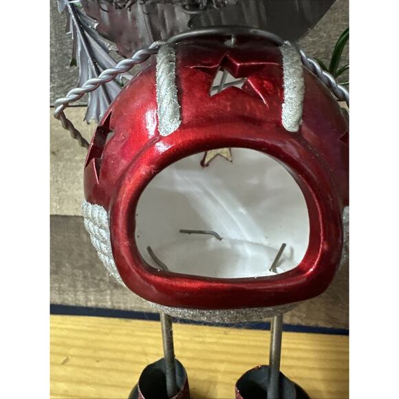 Pier 1 Bobblehead Christmas Santa Claus Tea Light Candle Holder 13” - Picture 5 of 6